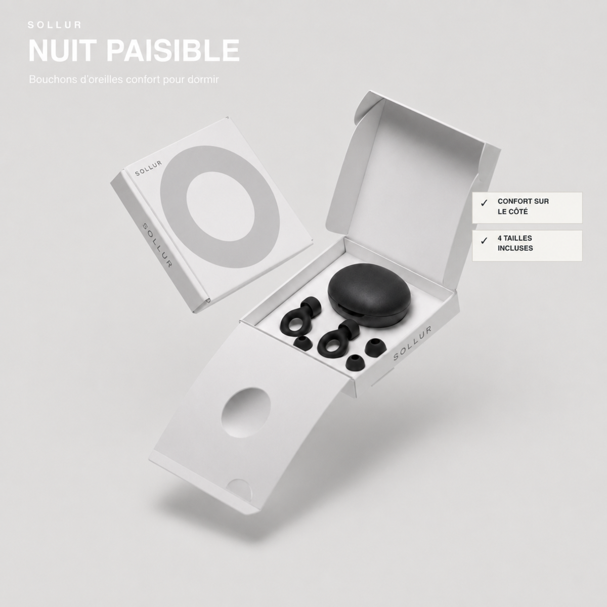 Nuit Paisible® – Bouchons d’oreilles confort pour dormir